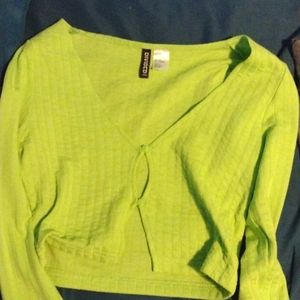 Green long sleeve button up